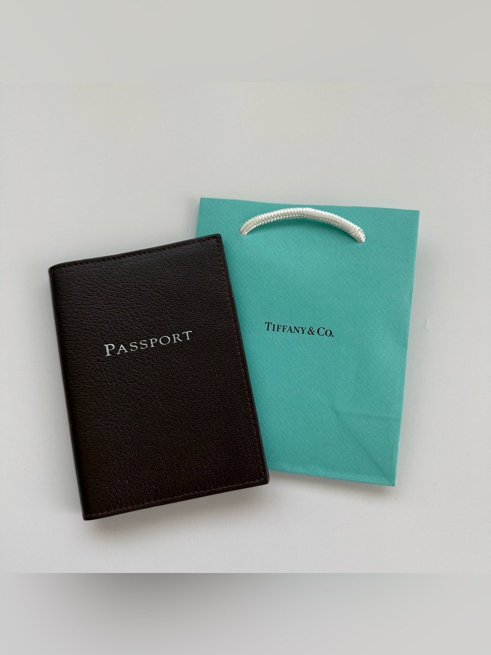 Tiffany & Co. Leather / Suede Passport Holder Travel